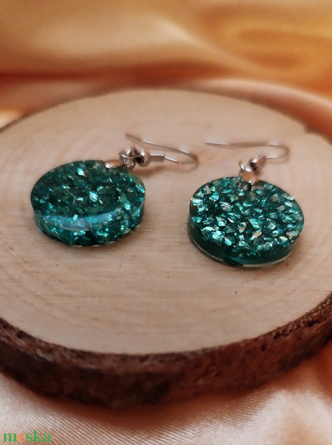 Női kerek medál és fülbevaló szett - ékszer - ékszerszett - Meska.hu