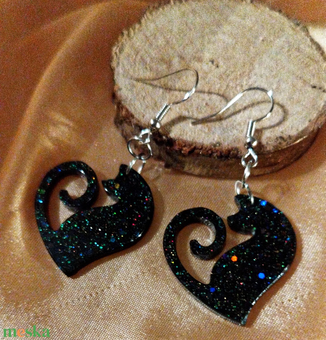 Cica fülbevaló - ékszer - fülbevaló - fülékszer - Meska.hu