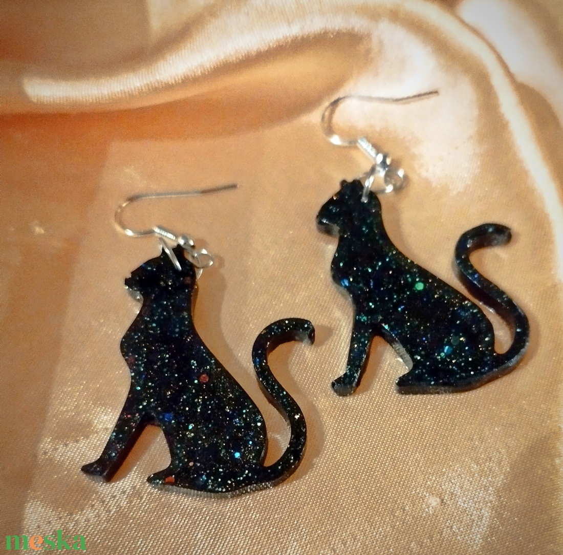 Cica fülbevaló - ékszer - fülbevaló - fülékszer - Meska.hu