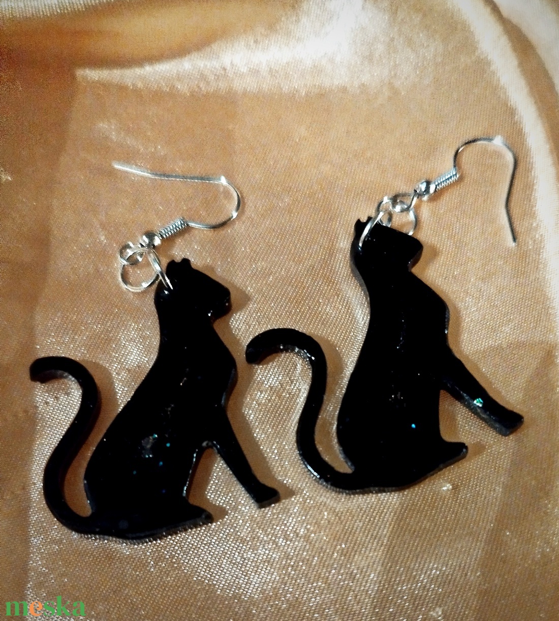 Cica fülbevaló - ékszer - fülbevaló - fülékszer - Meska.hu