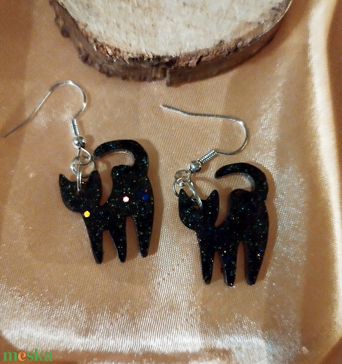 Cica fülbevaló - ékszer - fülbevaló - fülékszer - Meska.hu