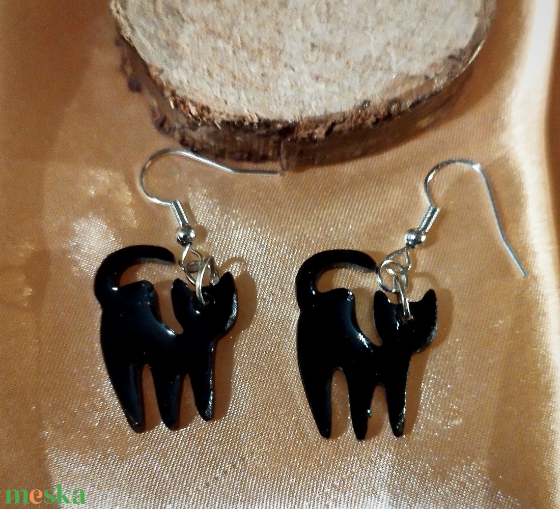 Cica fülbevaló - ékszer - fülbevaló - fülékszer - Meska.hu