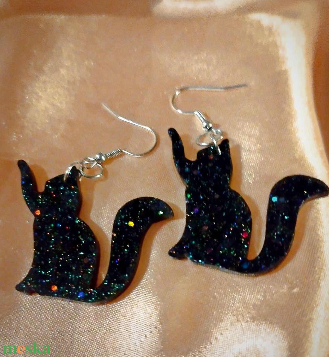 Cica fülbevaló - ékszer - fülbevaló - fülékszer - Meska.hu