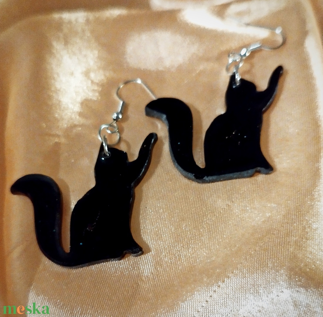 Cica fülbevaló - ékszer - fülbevaló - fülékszer - Meska.hu