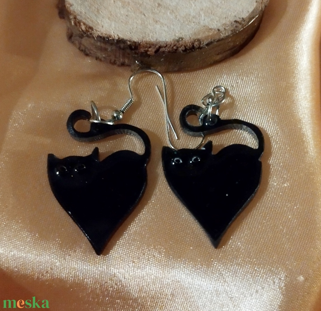 Cica fülbevaló - ékszer - fülbevaló - fülékszer - Meska.hu