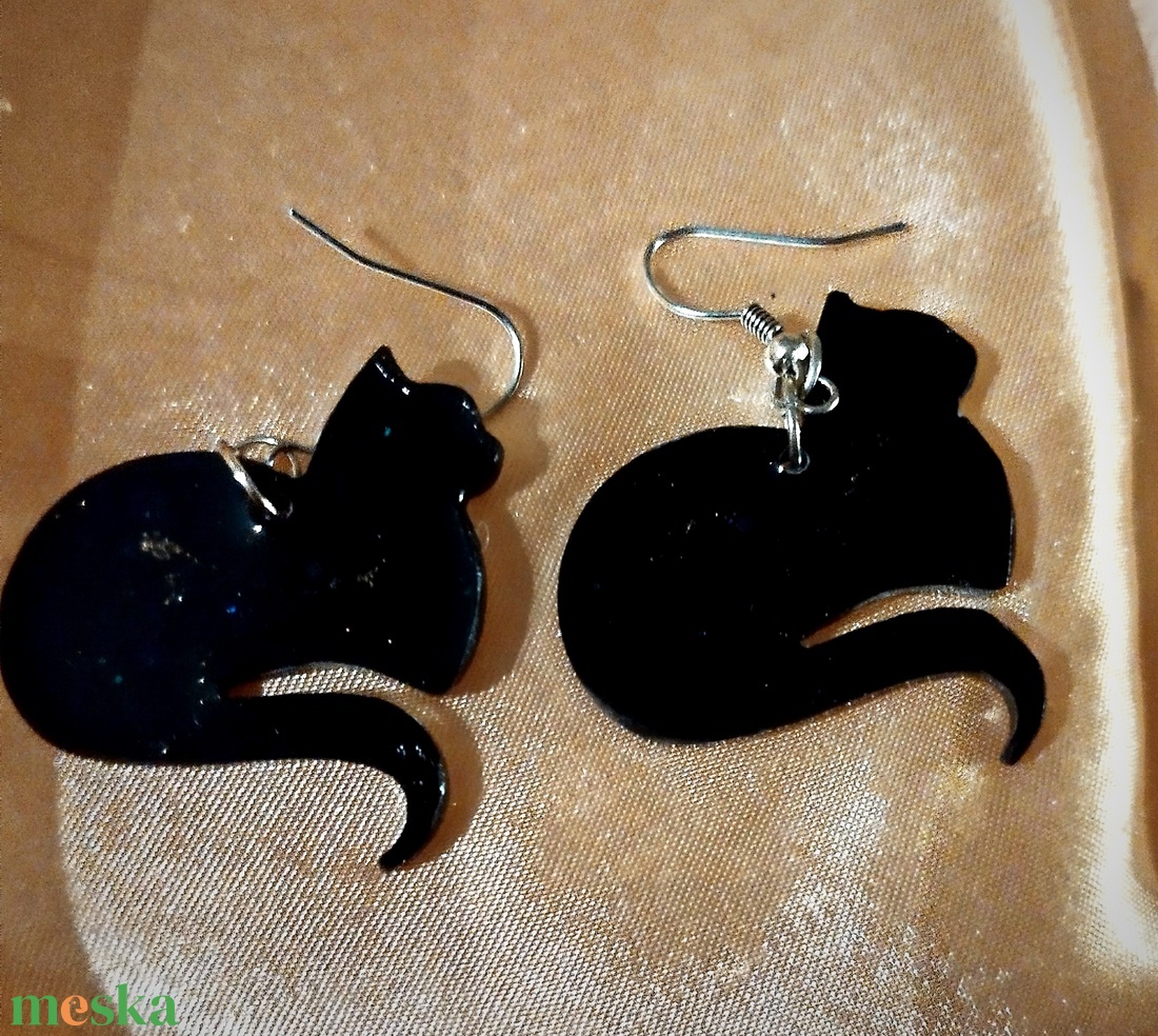 Cica fülbevaló - ékszer - fülbevaló - fülékszer - Meska.hu