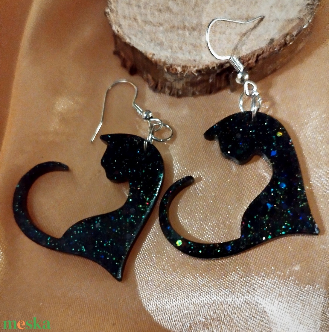 Cica fülbevaló - ékszer - fülbevaló - fülékszer - Meska.hu