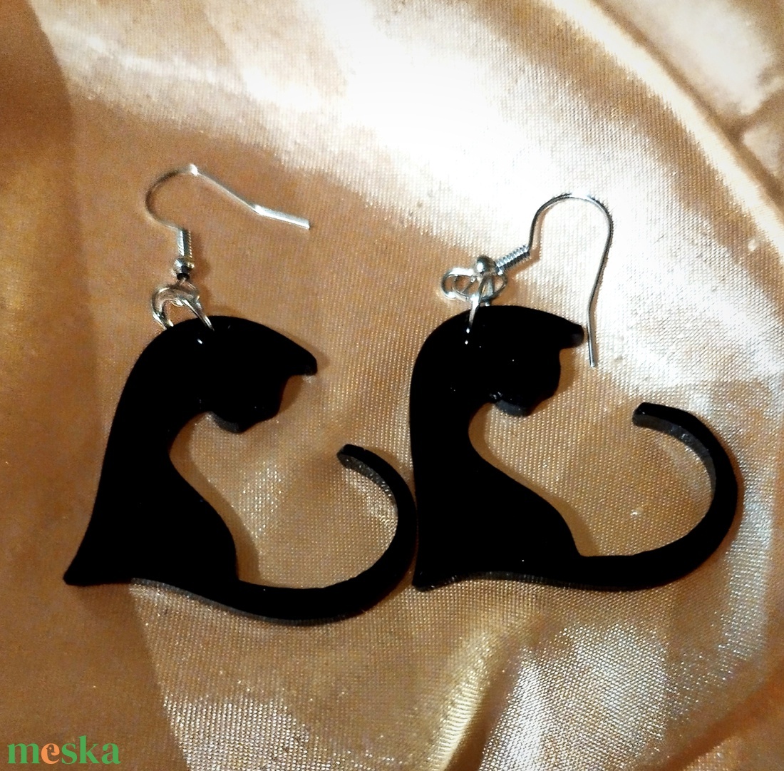 Cica fülbevaló - ékszer - fülbevaló - fülékszer - Meska.hu