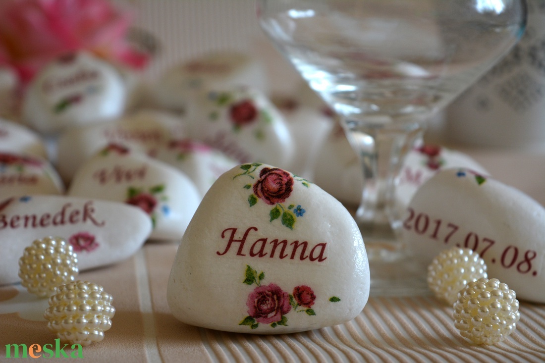 Esküvői ültető és köszönőajándék egyben díszkő! - esküvő - emlék & ajándék - köszönőajándék - Meska.hu