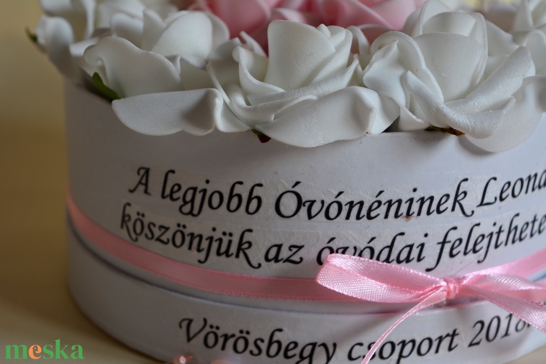 Óvónéniknek Ballagási szöveges box - otthon & lakás - dekoráció - virágdísz és tartó - virágbox, virágdoboz - Meska.hu