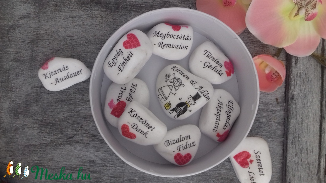 Motivációs német-magyar kövek díszdobozzal - - Meska.hu Motivációs német-magyar kövek díszdobozzal - - Meska.hu