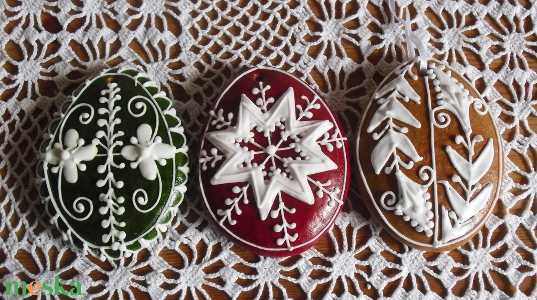 Húsvéti tojások mézeskalácsból 3 db (kicsi) - otthon & életmód - dekoráció - dísztárgy - Meska.hu Húsvéti tojások mézeskalácsból 3 db (kicsi) - otthon & életmód - dekoráció - dísztárgy - Meska.hu