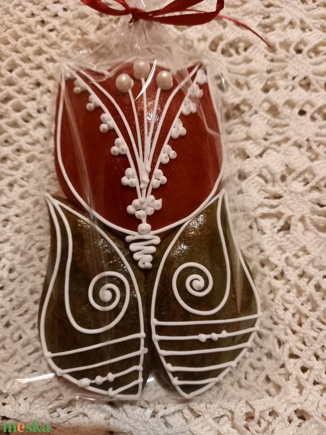  Tulipán piros  - esküvő - emlék & ajándék - köszönőajándék - Meska.hu