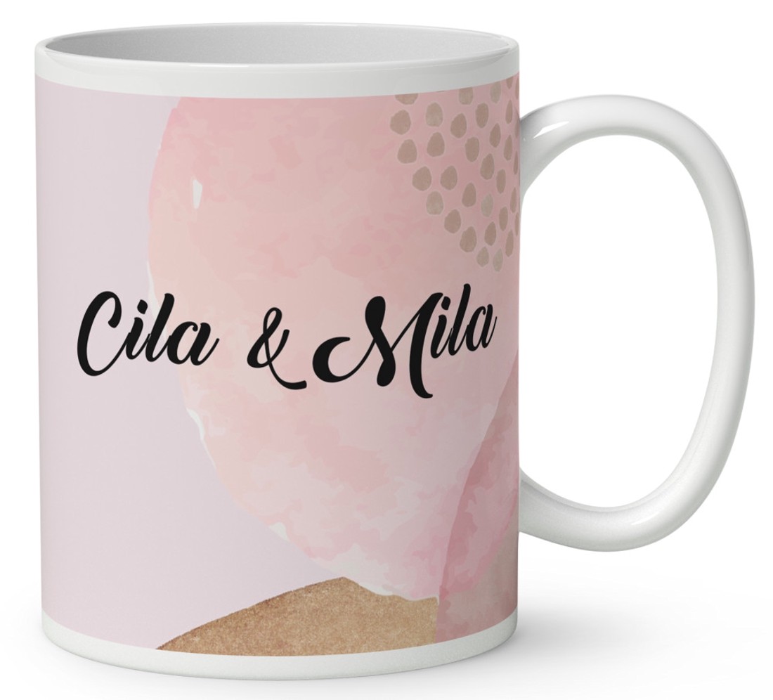 Kérd a Neveddel - Puszilkodós cuki cicák mintás bögre - otthon & életmód - konyhafelszerelés, tálalás - tálalás - bögre & csésze - Meska.hu