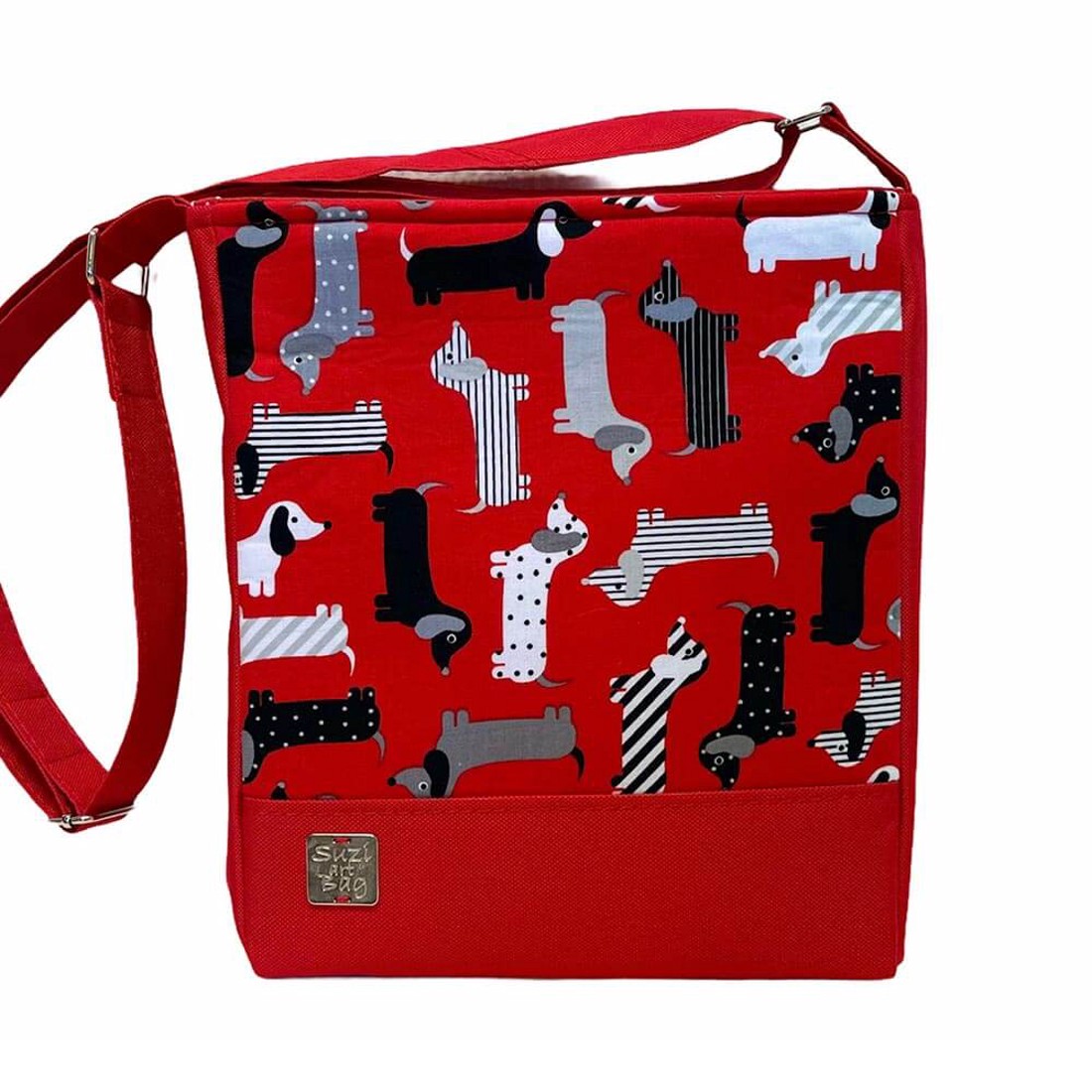 SuziartBag Piros kutyás kisméretű táska - táska & tok - kézitáska & válltáska - válltáska - Meska.hu SuziartBag Piros kutyás kisméretű táska - táska & tok - kézitáska & válltáska - válltáska - Meska.hu