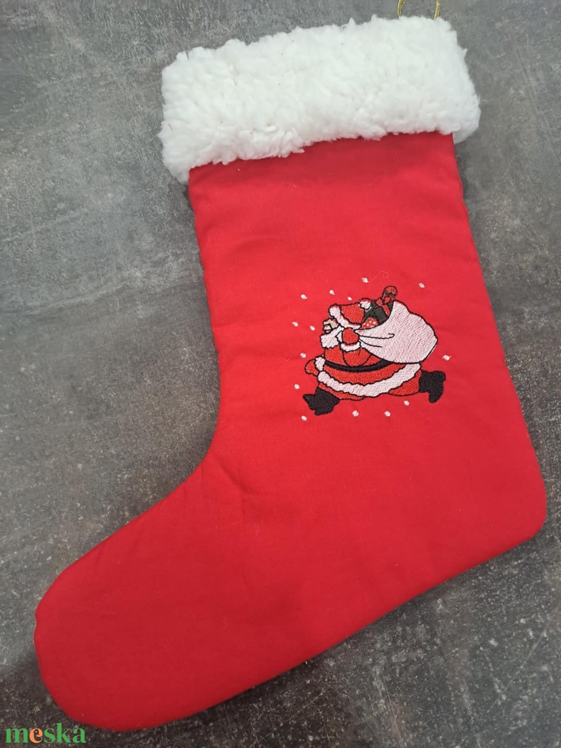 Varrott Mikulás csizma - karácsony - mikulás - mikulás csizma és zokni - Meska.hu Varrott Mikulás csizma - karácsony - mikulás - mikulás csizma és zokni - Meska.hu