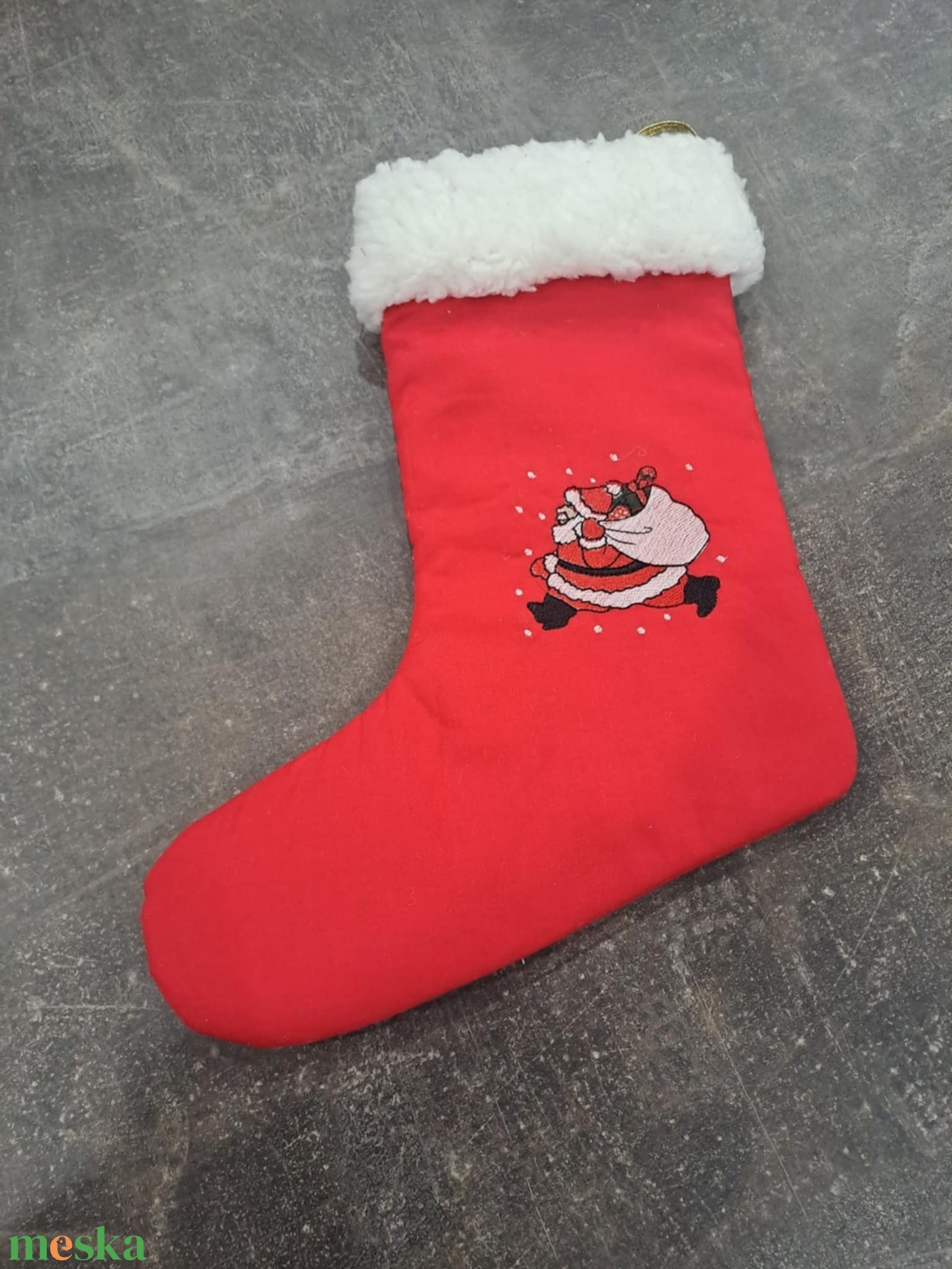 Varrott Mikulás csizma - karácsony - mikulás - mikulás csizma és zokni - Meska.hu Varrott Mikulás csizma - karácsony - mikulás - mikulás csizma és zokni - Meska.hu