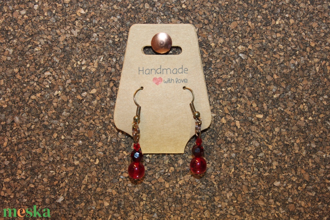 Bordó gyöngy fülbevaló - ékszer - fülbevaló - lógó fülbevaló - Meska.hu Bordó gyöngy fülbevaló - ékszer - fülbevaló - lógó fülbevaló - Meska.hu