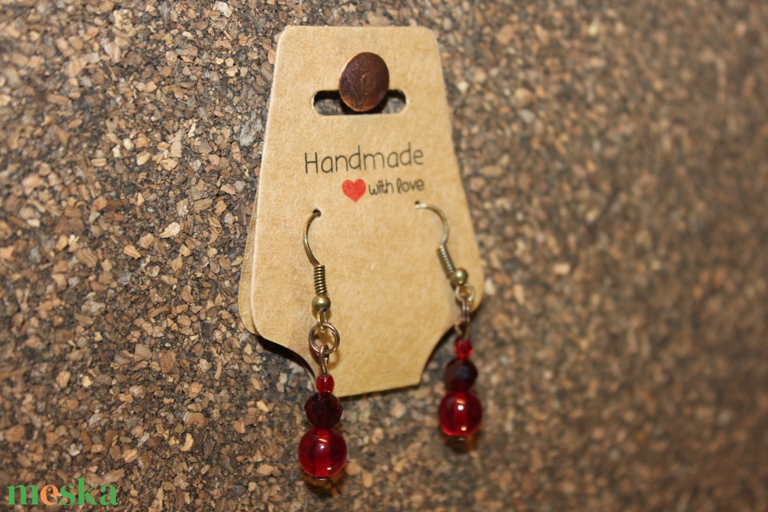 Bordó gyöngy fülbevaló - ékszer - fülbevaló - lógó fülbevaló - Meska.hu Bordó gyöngy fülbevaló - ékszer - fülbevaló - lógó fülbevaló - Meska.hu