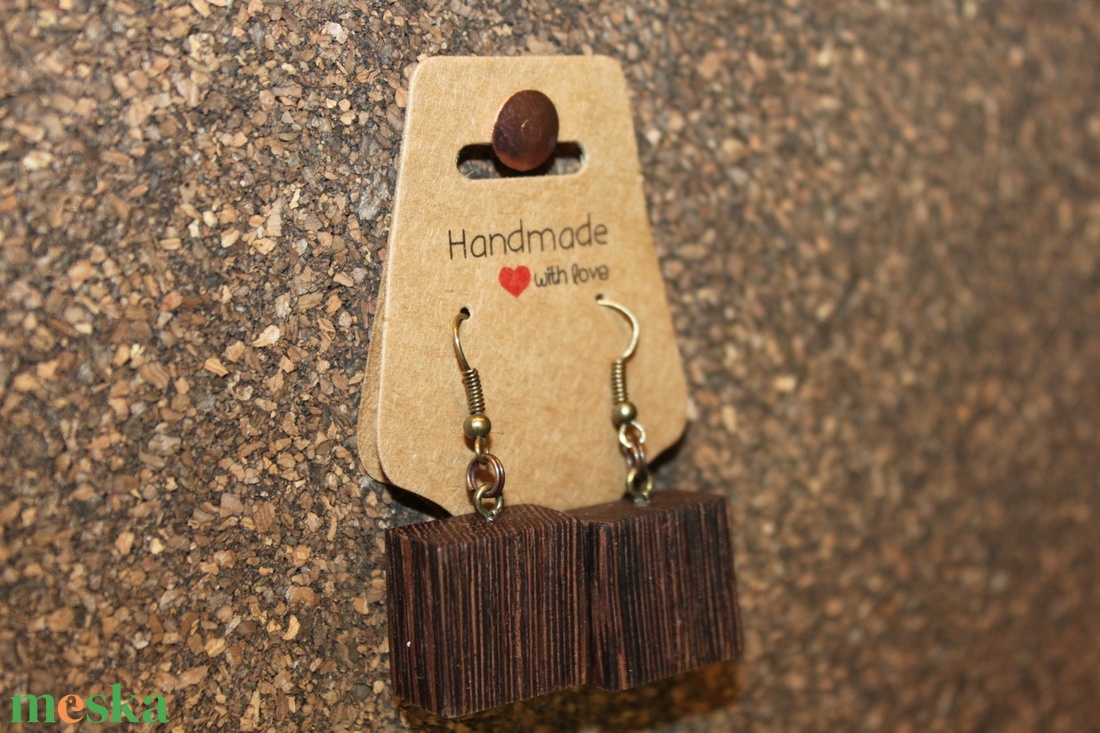 Wenge fa kézműves fülbevaló - ékszer - fülbevaló - lógó fülbevaló - Meska.hu Wenge fa kézműves fülbevaló - ékszer - fülbevaló - lógó fülbevaló - Meska.hu