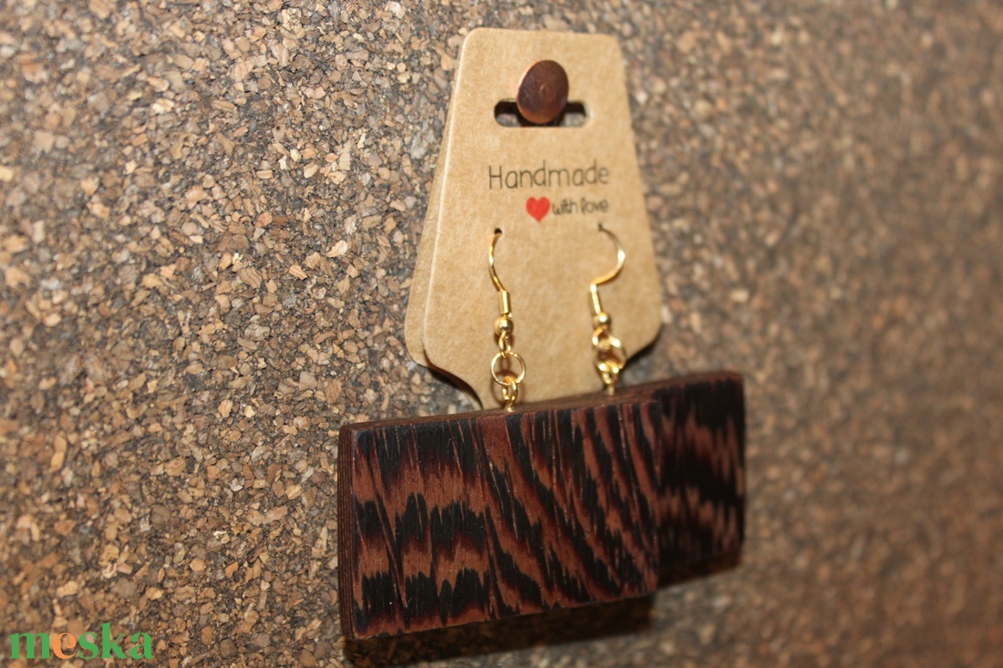 Wenge fa kézműves fülbevaló - ékszer - fülbevaló - lógó fülbevaló - Meska.hu Wenge fa kézműves fülbevaló - ékszer - fülbevaló - lógó fülbevaló - Meska.hu