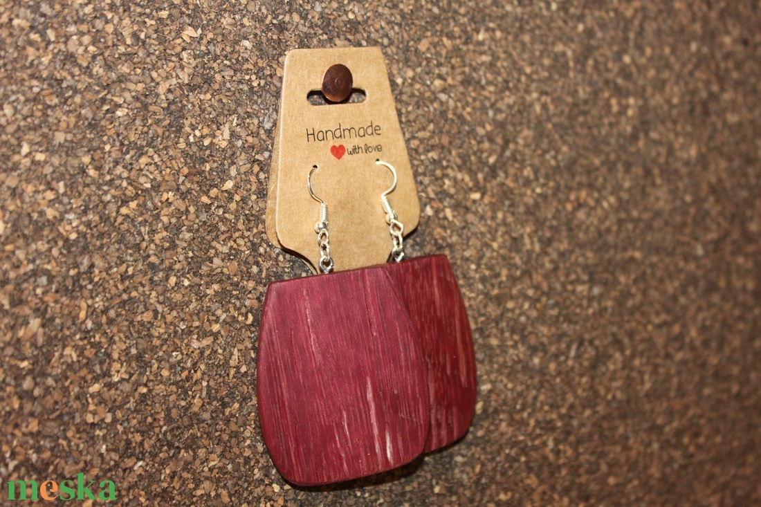 Amarant fa kézműves fülbevaló - ékszer - fülbevaló - lógó fülbevaló - Meska.hu Amarant fa kézműves fülbevaló - ékszer - fülbevaló - lógó fülbevaló - Meska.hu