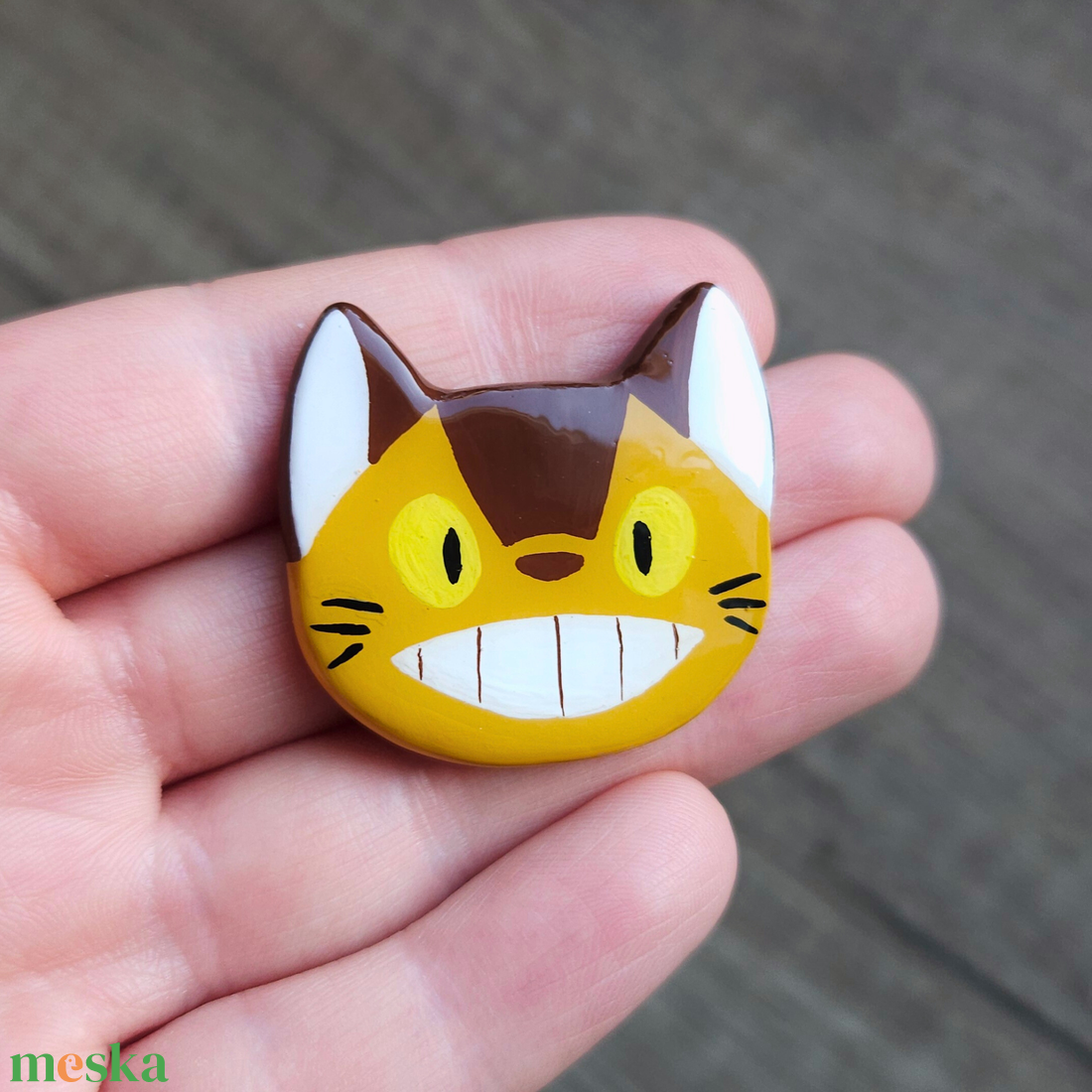 Catbus hűtőmágnes - Ghibli kollekció - otthon & életmód - konyhafelszerelés, tálalás - konyhai dekoráció - hűtőmágnes - Meska.hu