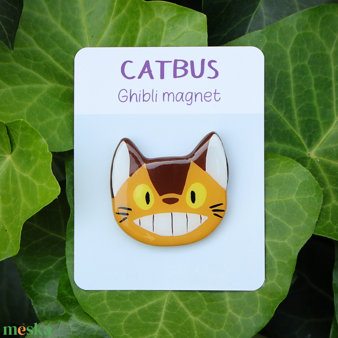 Catbus hűtőmágnes - Ghibli kollekció - otthon & életmód - konyhafelszerelés, tálalás - konyhai dekoráció - hűtőmágnes - Meska.hu