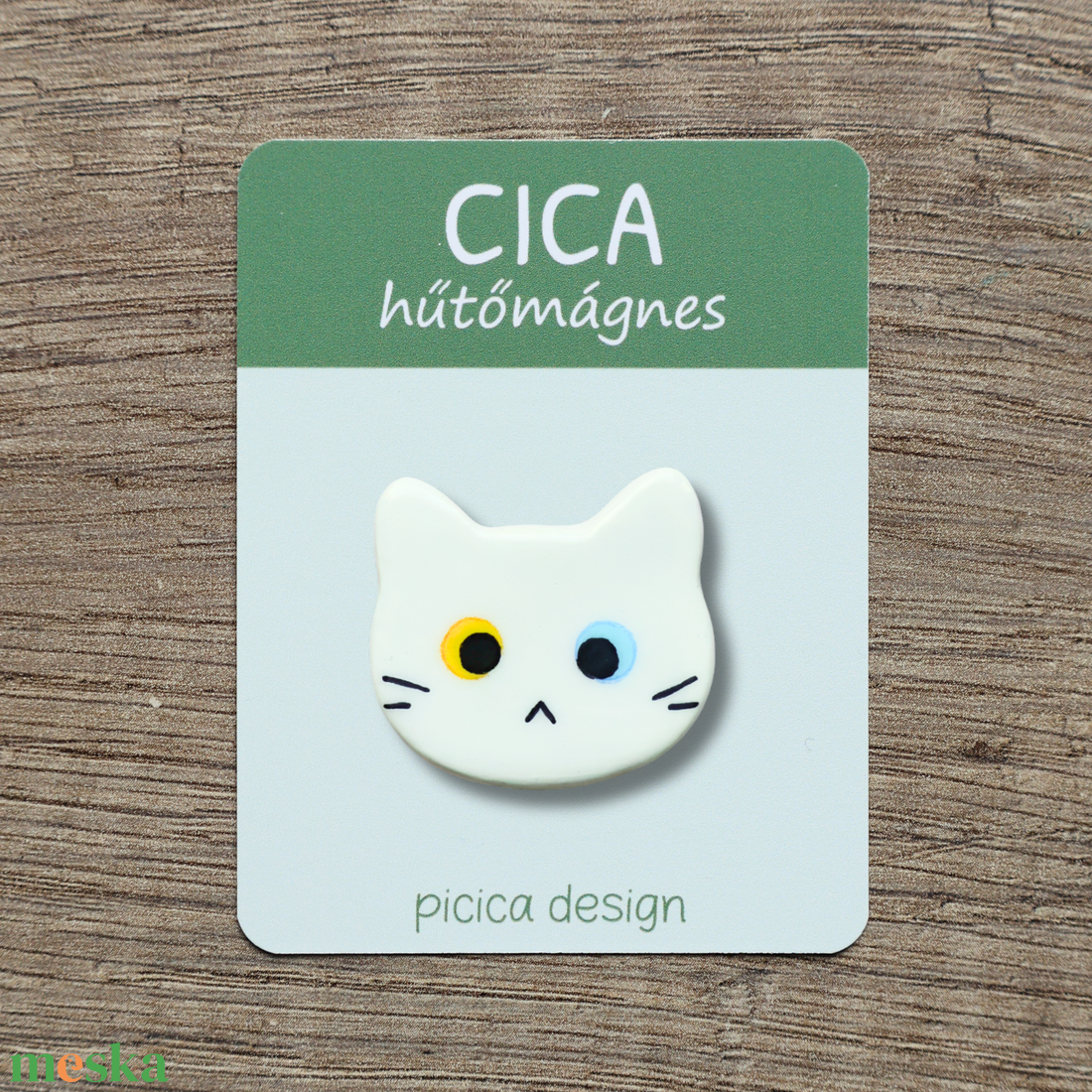 Cica hűtőmágnes - Fehér Kancsal - otthon & életmód - konyhafelszerelés, tálalás - konyhai dekoráció - hűtőmágnes - Meska.hu Cica hűtőmágnes - Fehér Kancsal - otthon & életmód - konyhafelszerelés, tálalás - konyhai dekoráció - hűtőmágnes - Meska.hu