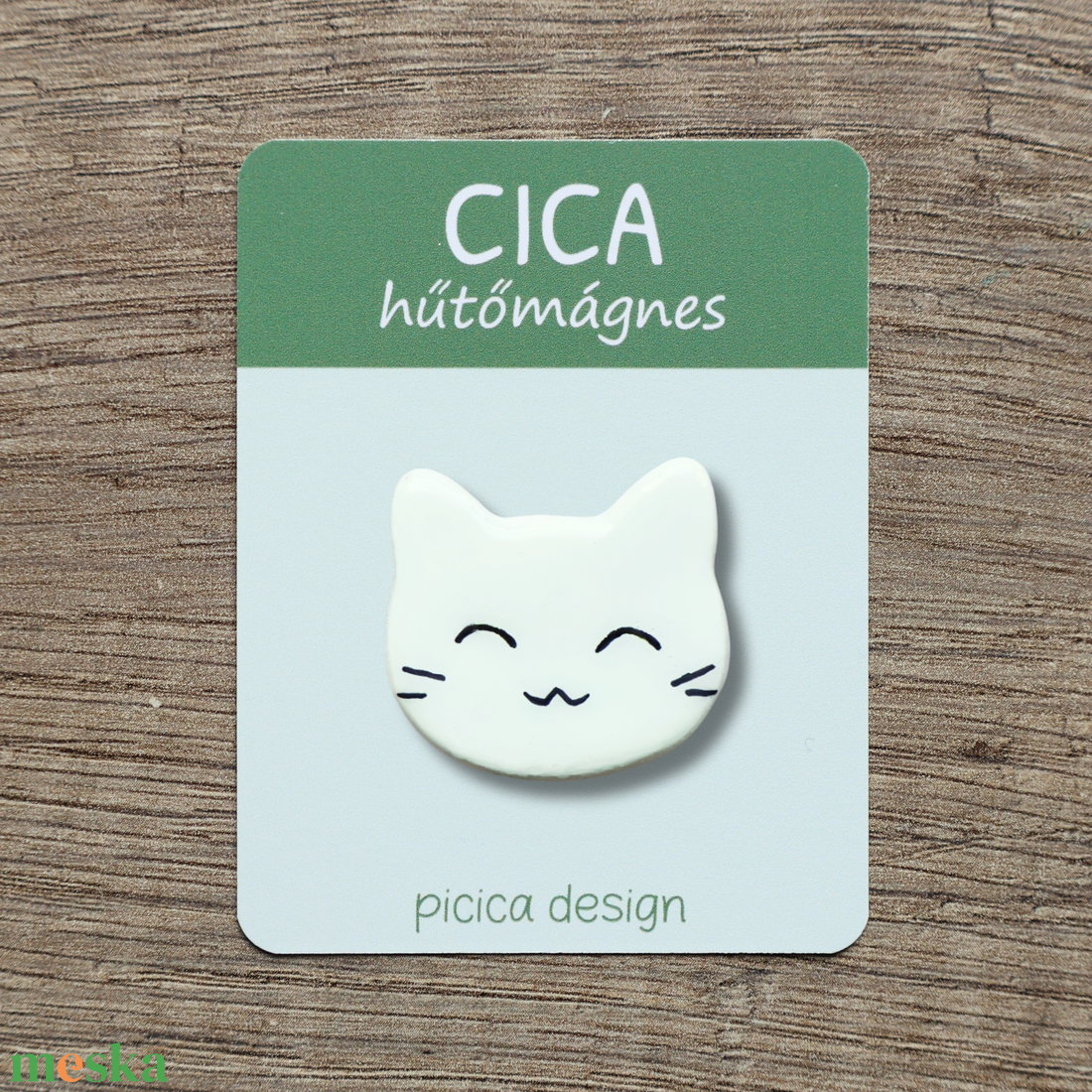 Cica hűtőmágnes - Fehér Vidám - otthon & életmód - konyhafelszerelés, tálalás - konyhai dekoráció - hűtőmágnes - Meska.hu Cica hűtőmágnes - Fehér Vidám - otthon & életmód - konyhafelszerelés, tálalás - konyhai dekoráció - hűtőmágnes - Meska.hu