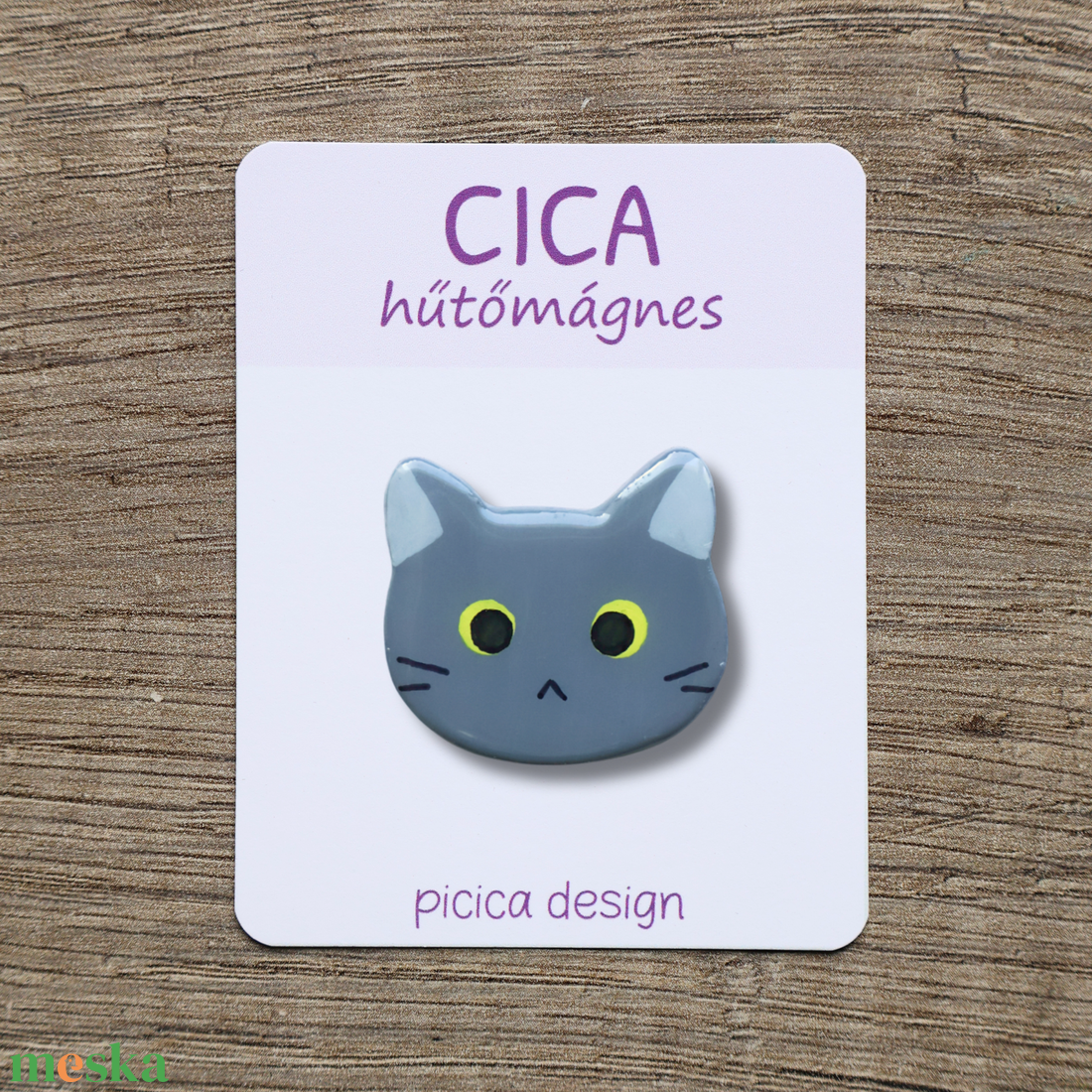 Cica hűtőmágnes - Szürke Kancsal - otthon & életmód - konyhafelszerelés, tálalás - konyhai dekoráció - hűtőmágnes - Meska.hu Cica hűtőmágnes - Szürke Kancsal - otthon & életmód - konyhafelszerelés, tálalás - konyhai dekoráció - hűtőmágnes - Meska.hu