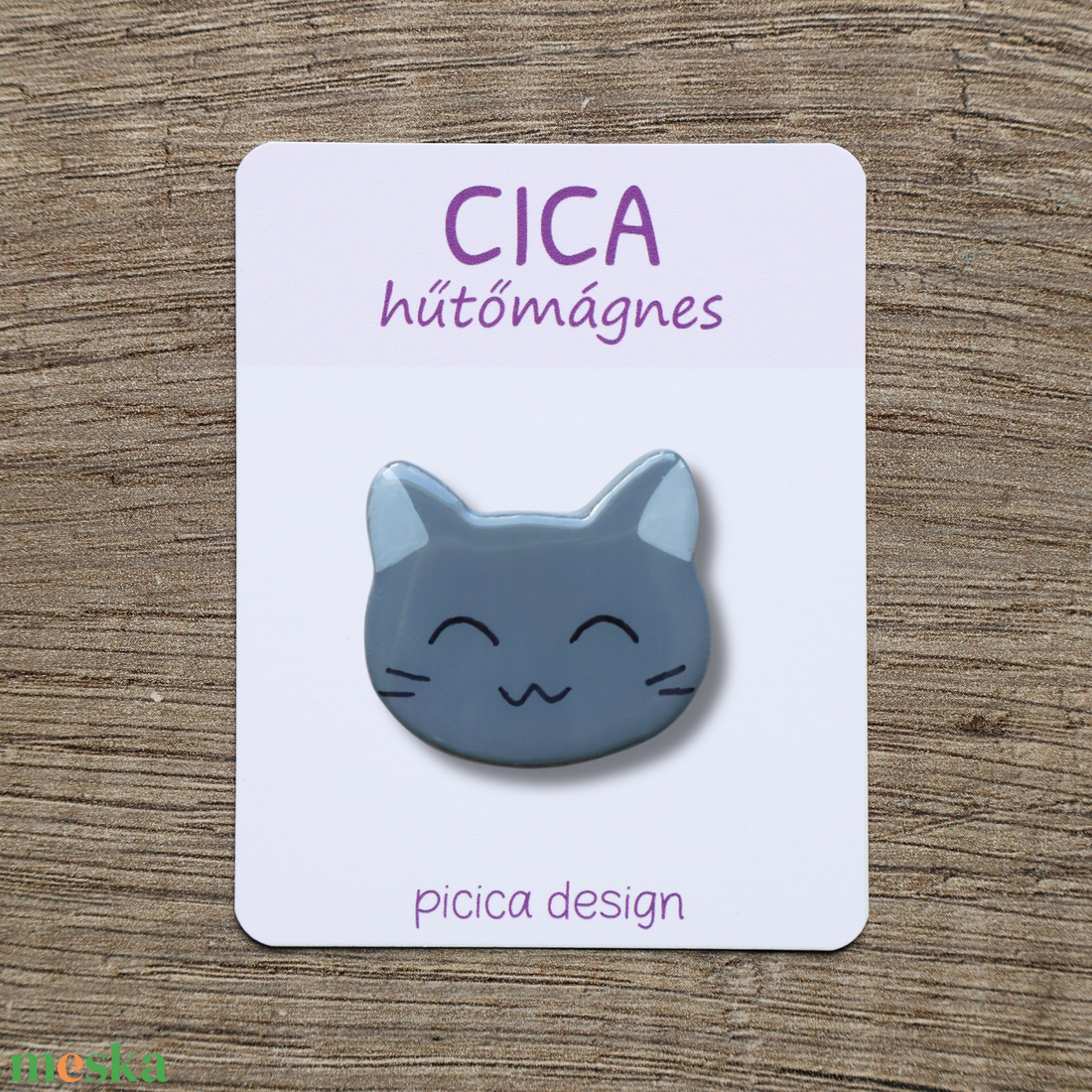 Cica hűtőmágnes - Szürke Vidám - otthon & életmód - konyhafelszerelés, tálalás - konyhai dekoráció - hűtőmágnes - Meska.hu Cica hűtőmágnes - Szürke Vidám - otthon & életmód - konyhafelszerelés, tálalás - konyhai dekoráció - hűtőmágnes - Meska.hu