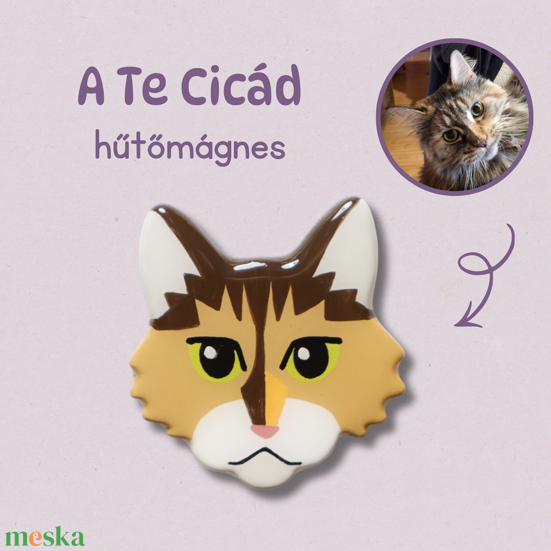 A Te Cicád - egyedi hűtőmágnes - otthon & életmód - konyhafelszerelés, tálalás - konyhai dekoráció - hűtőmágnes - Meska.hu