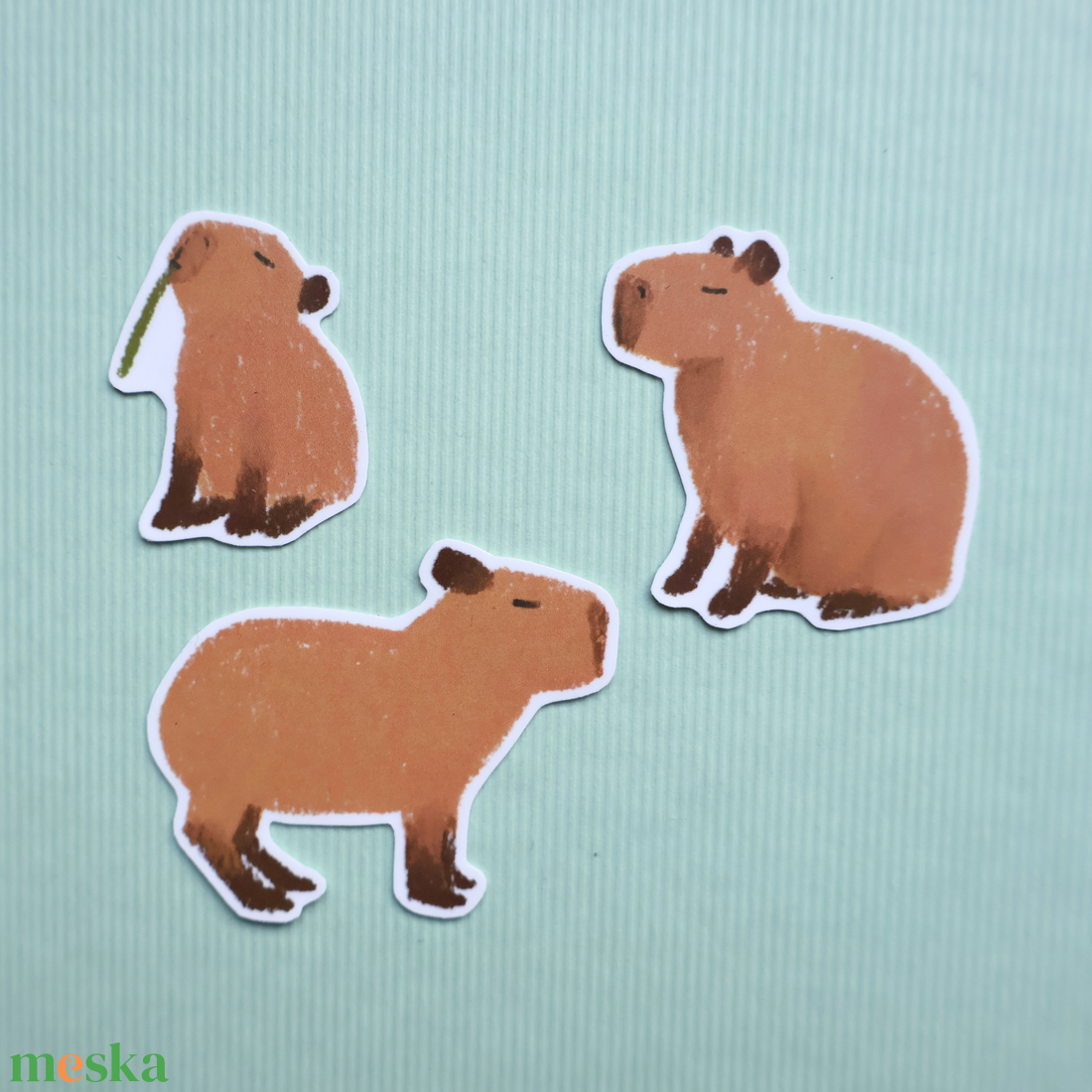 Kapibara matrica csomag - otthon & életmód - papír, írószer - matrica, matrica csomag - Meska.hu