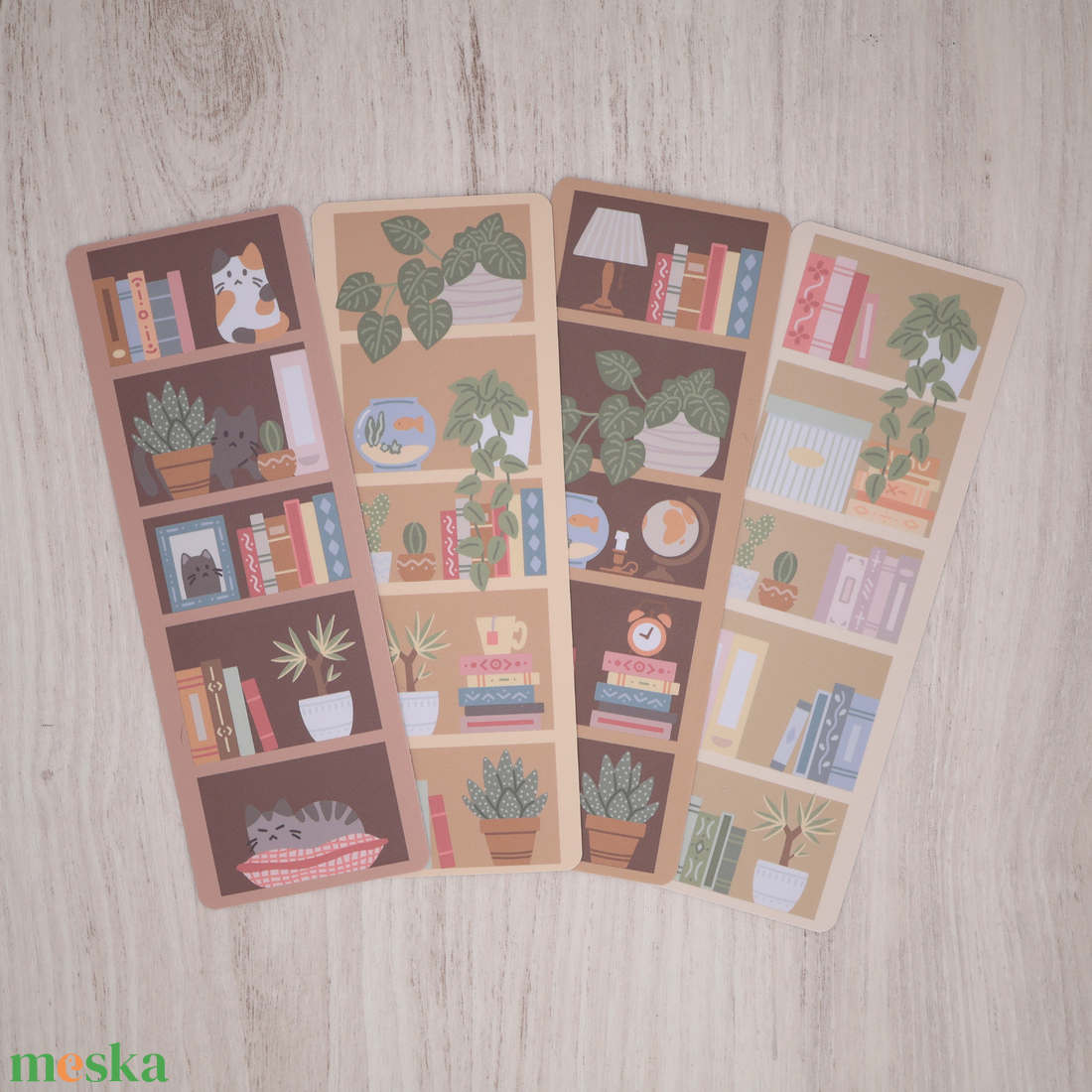 Shelfie könyvjelző - könyv & zene - könyvjelző - Meska.hu