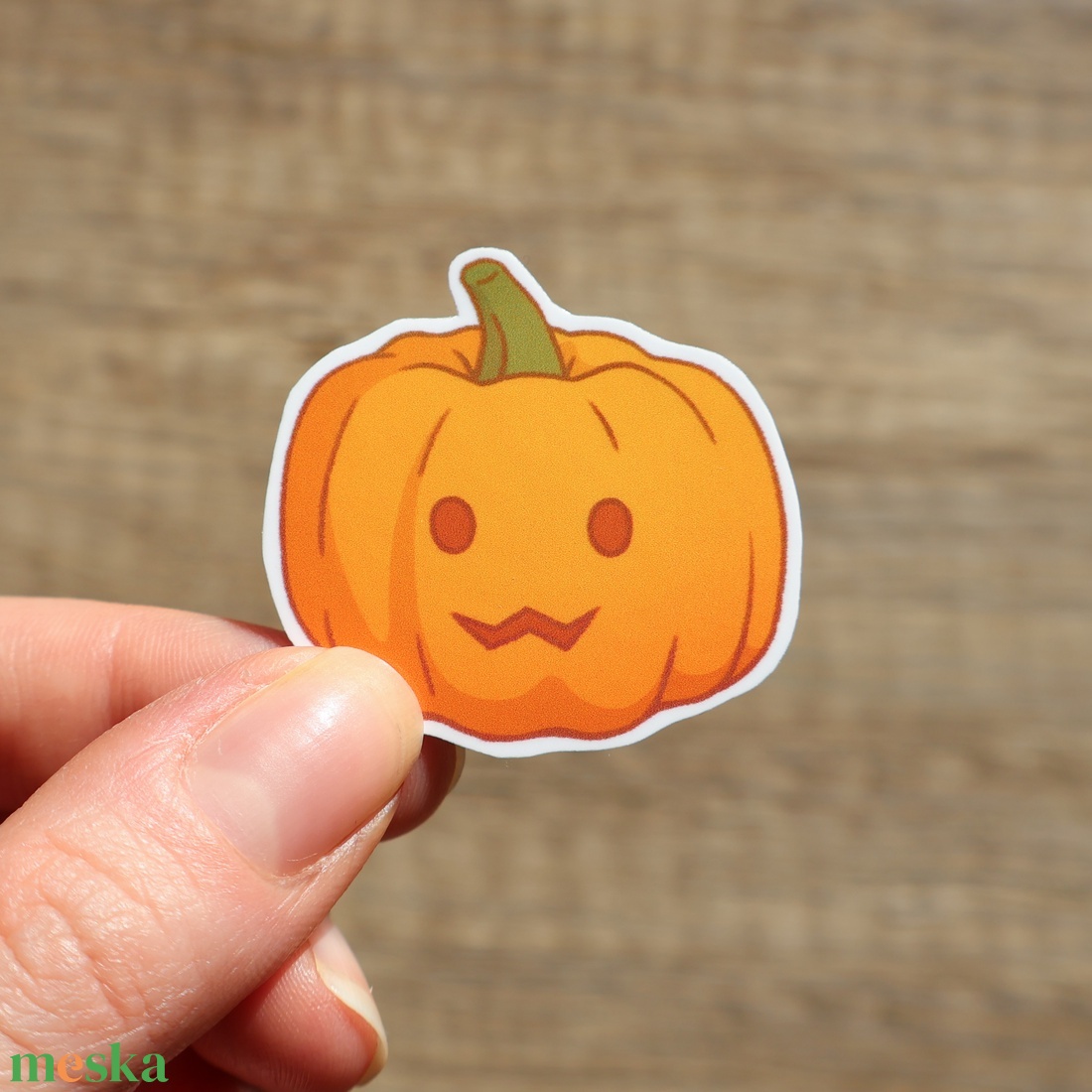 Halloween tök matrica - otthon & életmód - dekoráció - halloween - halloweeni dekoráció - Meska.hu