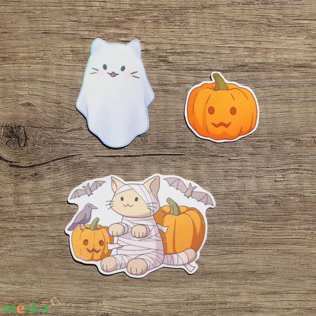 Halloween könyvjelző és matrica csomag - otthon & életmód - dekoráció - halloween - halloweeni dekoráció - Meska.hu