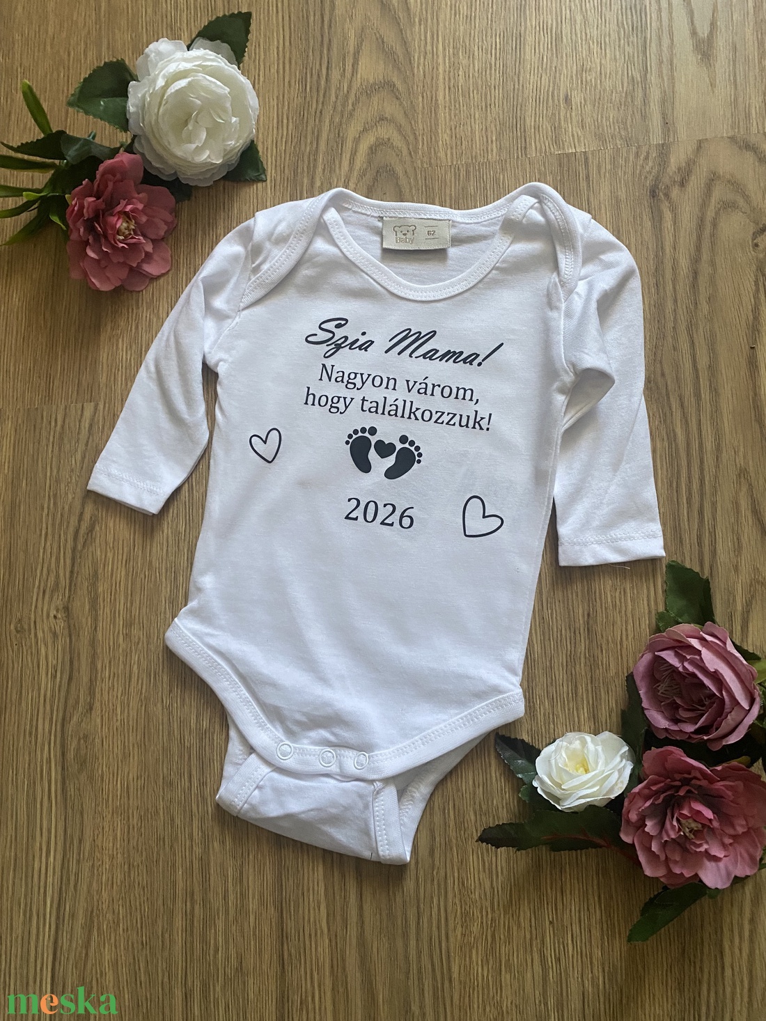 Baba bejelentő ajándék egyedi body  - játék & sport - Meska.hu