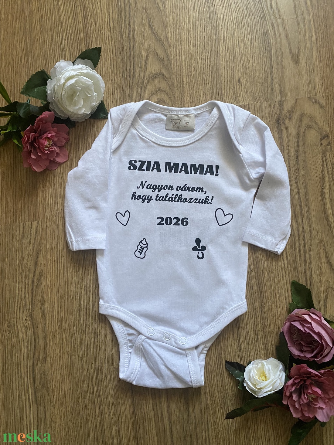 Baba bejelentő ajándék egyedi body  - játék & sport - Meska.hu