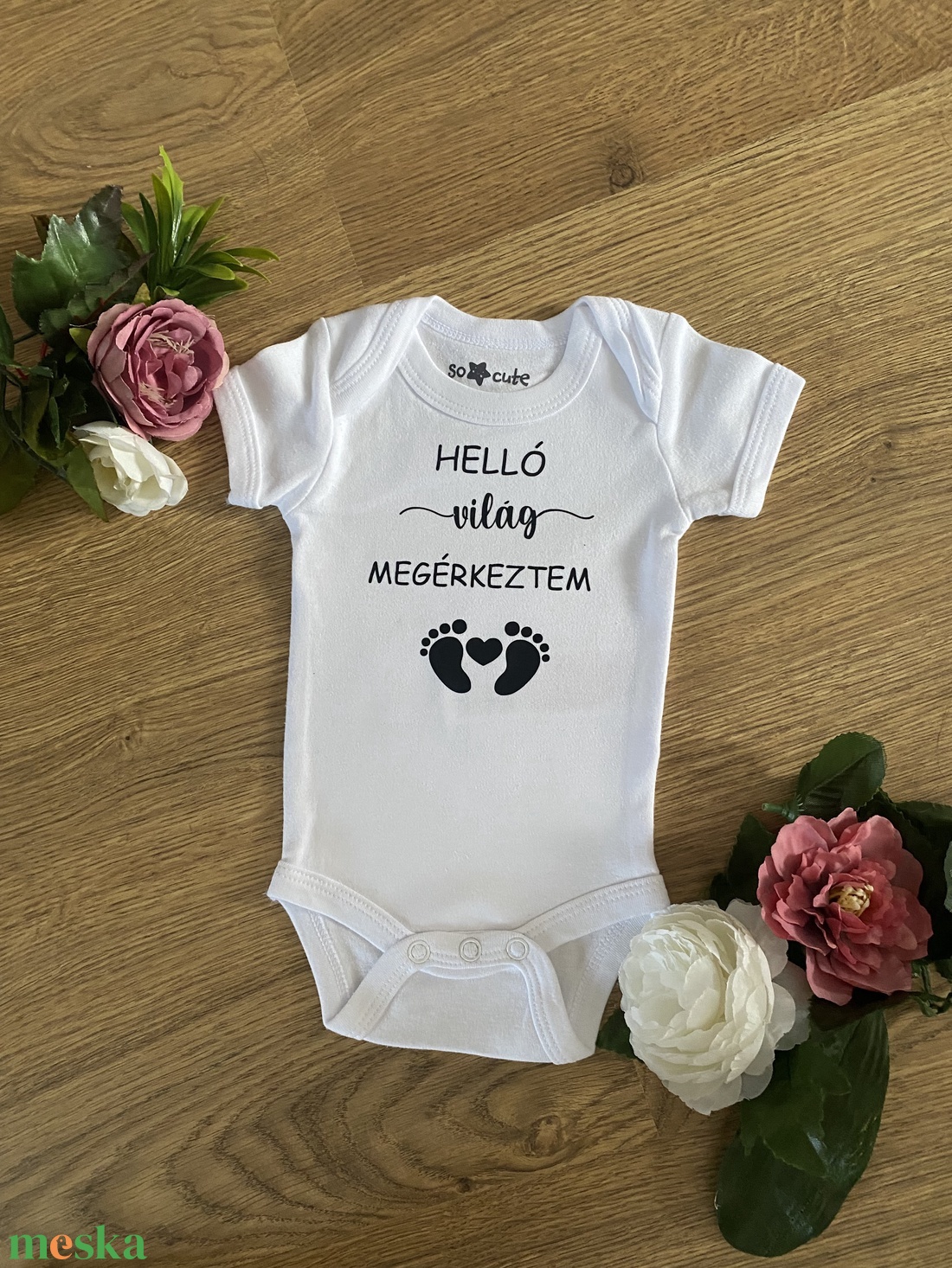 Baba köszöntő body- egyedi felirattal - játék & sport - babalátogató ajándékcsomag - Meska.hu