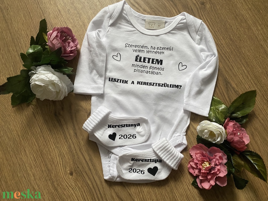 Keresztszülő felkérő ajándék csomag - játék & sport - babalátogató ajándékcsomag - Meska.hu