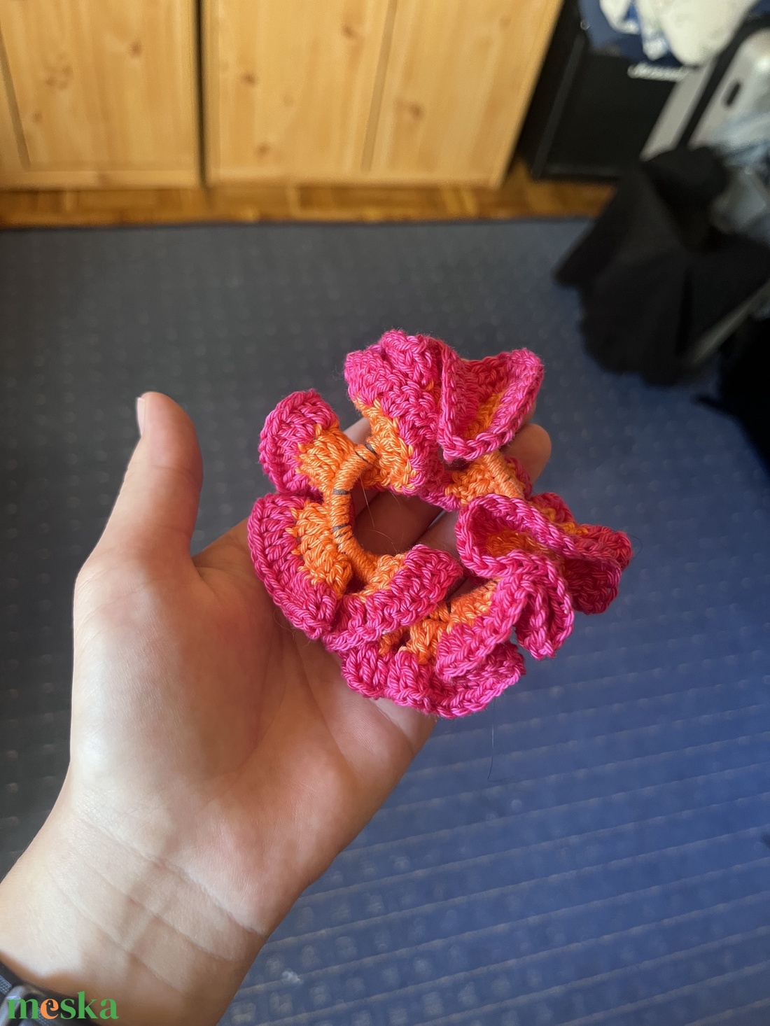 Horgolt scrunchie - ruha & divat - hajdísz & hajcsat - hajgumi - Meska.hu