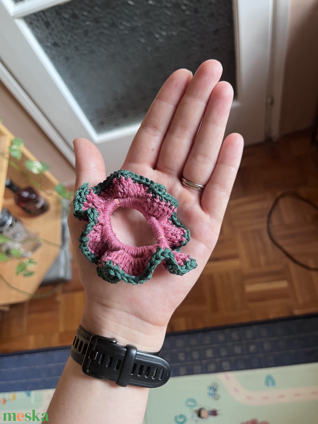 Horgolt scrunchie - ruha & divat - hajdísz & hajcsat - hajgumi - Meska.hu
