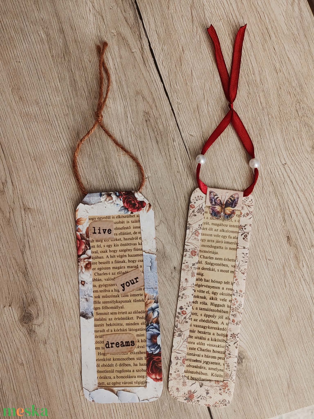 Vintage Könyvjelző Válogatás - Motivációs Ajándék Szett - könyv & zene - könyvjelző - Meska.hu