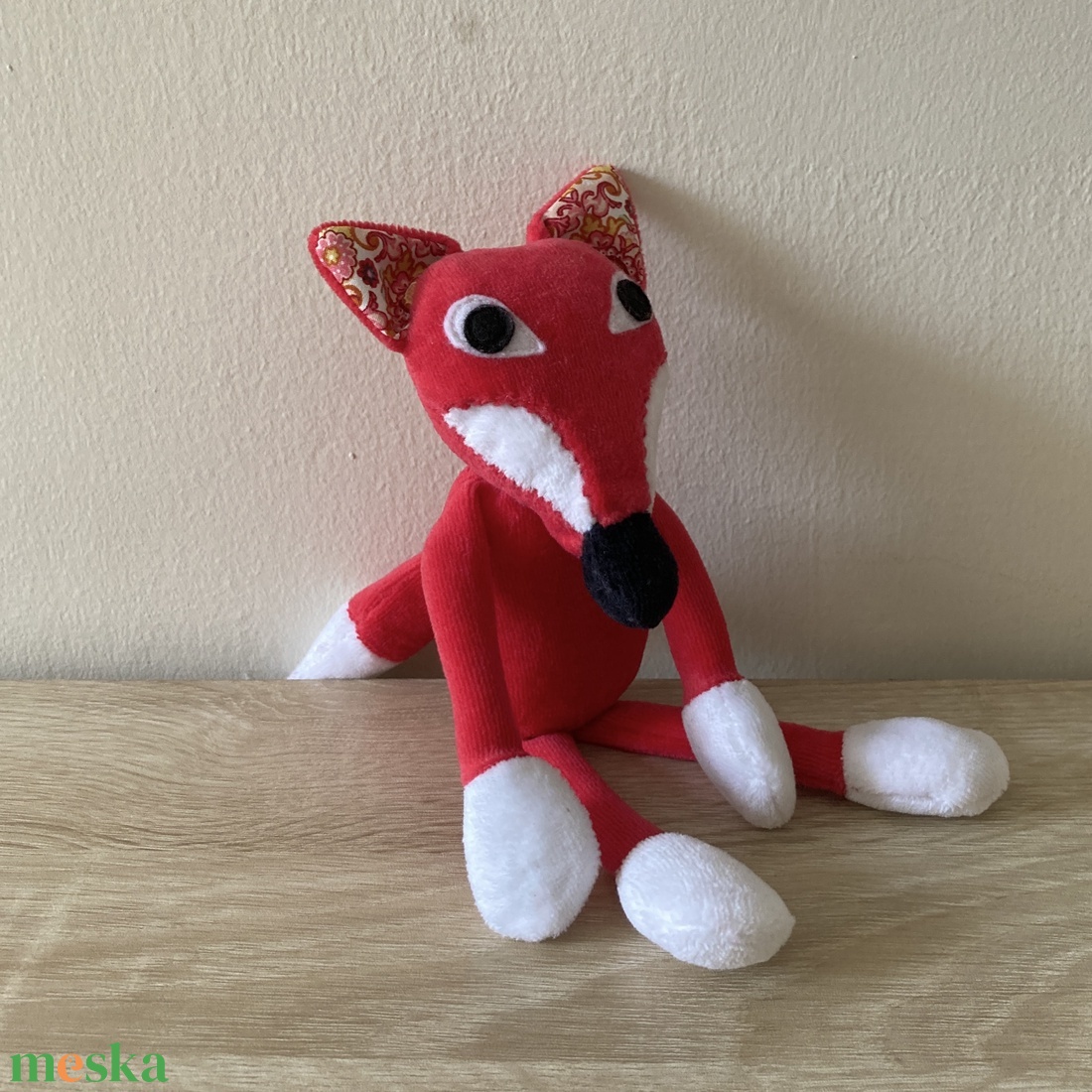 Róka plüssfigura és báb egyben. - játék & sport - plüssállat & játékfigura - róka - Meska.hu