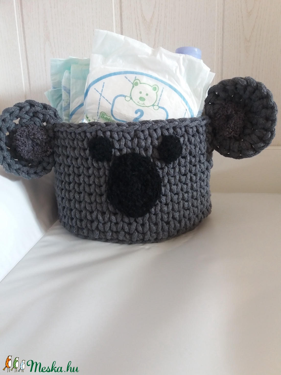 Horgolt tároló babaszobába - koala. - - Meska.hu Horgolt tároló babaszobába - koala. - - Meska.hu