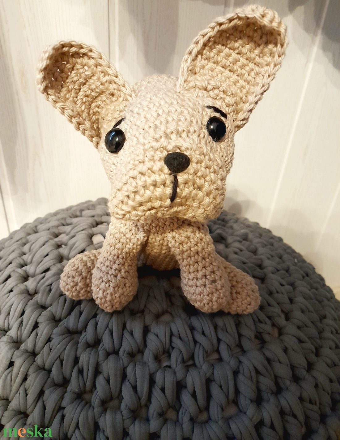 Kézzel horgolt bulldog kutyus. - játék & sport - plüssállat & játékfigura - más figura - Meska.hu