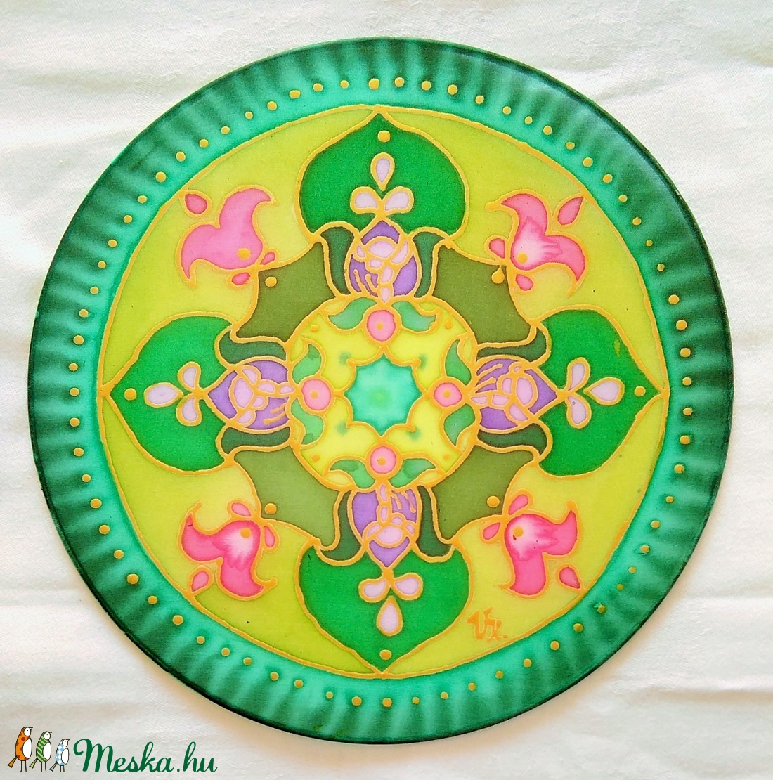 Mandala a szívcsakra színeivel - - Meska.hu Mandala a szívcsakra színeivel - - Meska.hu
