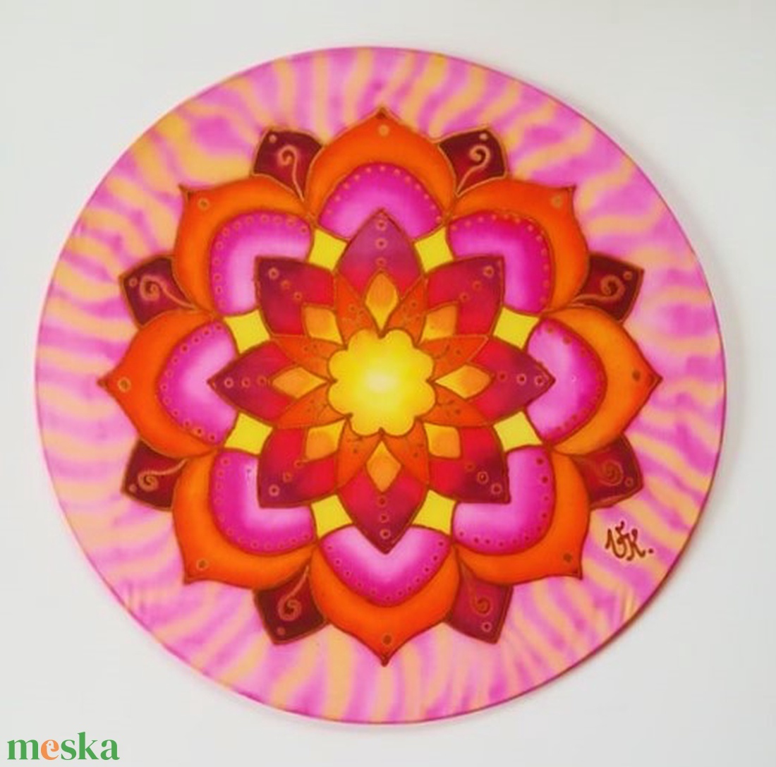 Rózsakert selyem mandala - otthon & lakás - dekoráció - mandala - Meska.hu Rózsakert selyem mandala - otthon & lakás - dekoráció - mandala - Meska.hu