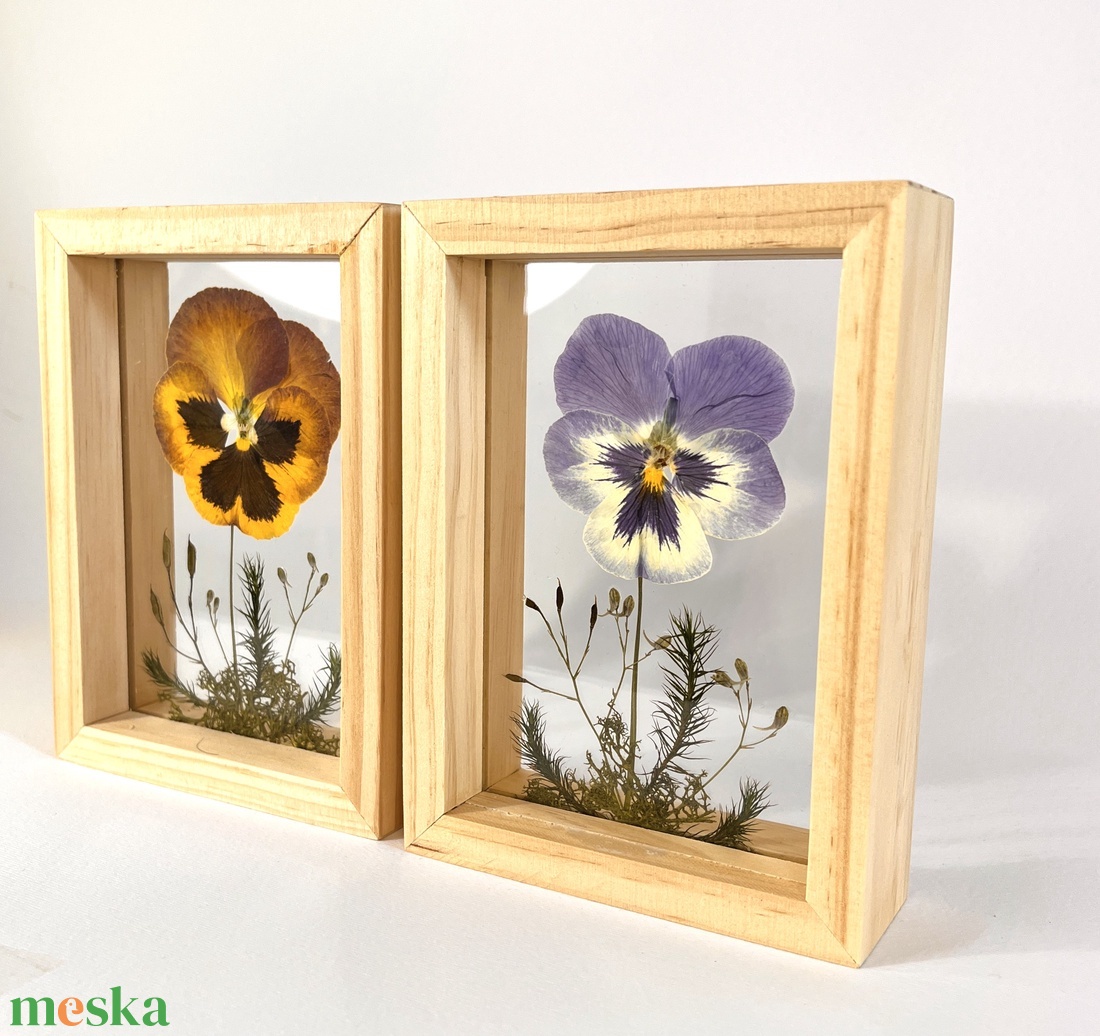 Páros árvácska képek natúr fa keretben 10.6 x 15 x 4.1 cm - otthon & életmód - dekoráció - kép & falikép - képkeret - Meska.hu